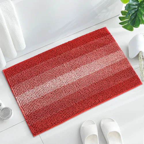 Miniatura 17 de Gibelle Alfombras Azules para Baño, Alfombra de Baño de Chenilla de Lujo, Alfombra Pequeña Antideslizante para Ducha y Alfombras para el Suelo