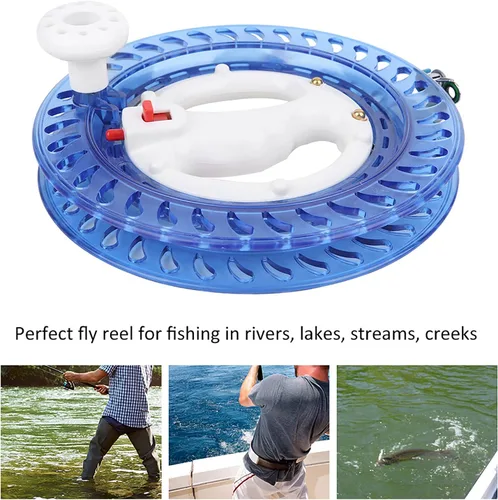 Miniatura 3 de Carrete de línea de pesca, ABS multifunción de pesca de mar rueda de pesca de mano de alambre de envoltura de mosca de línea de pesca accesorio