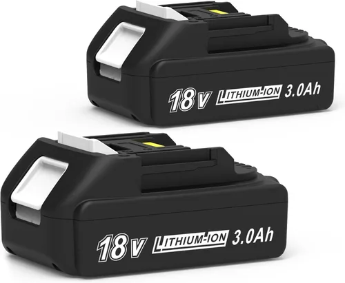 CHAUNVEN Batería de repuesto de 3000 mAh de 18 V para batería Makita de 18 V, compatible con batería BL1830B BL1840B BL1850B BL1860B BL1815B de 18
