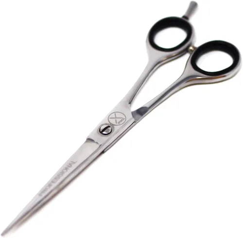 Miniatura 2 de PRO - Tijeras de peluquero afiladas para corte de pelo, 6.5 pulgadas, peso ligero, fabricado en Alemania, acero con reposamanos