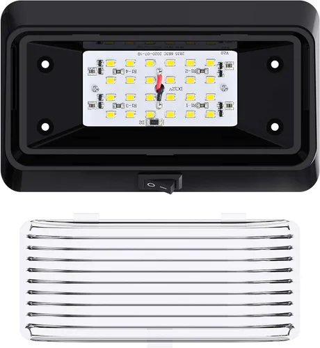 Miniatura 3 de Luz de utilidad para porche exterior de RV con interruptor, accesorio de iluminación de 12 V y 280 lúmenes. Iluminación de repuesto para caravanas