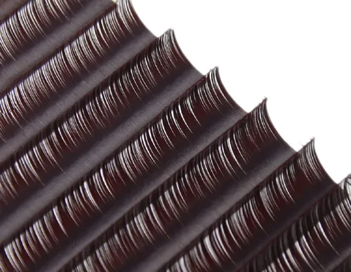 Extensiones de pestañas de colores, rizo D, 0.07, lavanda, morado, café, canela, extensiones de pestañas de diferentes colores, extensiones de