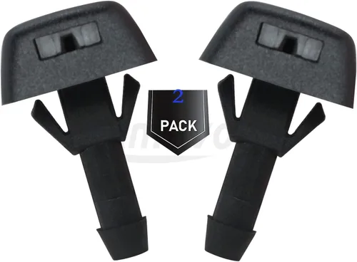Miniatura 4 de 2 piezas de repuesto de boquilla de limpiaparabrisas para Volvo. OEM: 30655605, 7845009010. Negro