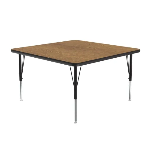 Miniatura 21 de Correll Mesa de Actividades Rectangular para Aula de 24"x36", Altura Ajustable (19"-29"), Granito Negro Laminado Térmico Fusionado Duradero