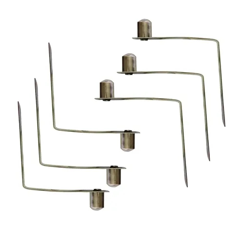Miniatura 7 de 5 Pieces 4-9mm Stainless Steel Solid Button Clips Snap Spring Awning Accresories Telscopic Tube Camping & Caravan(Button 6x9mm)