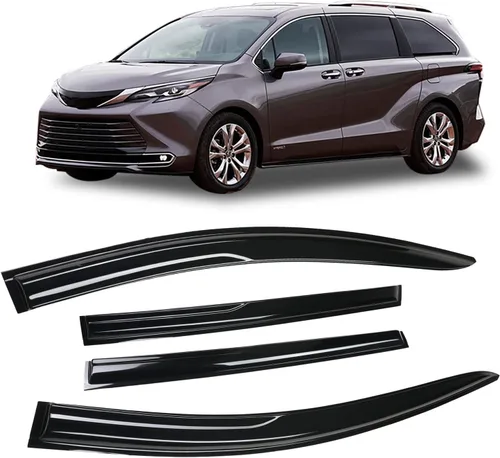 Miniatura 22 de 4 unidades de protectores de lluvia para ventana lateral tintados ahumados diseñados para Kia Forte 2019 2020 2021 2022 2023 EX FE GT LINE LXS