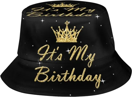 Miniatura 19 de Sombrero de pescador de feliz cumpleaños, sombrero de pescador, sombrero de viaje para playa, sombrero para el sol, gorra al aire libre unisex
