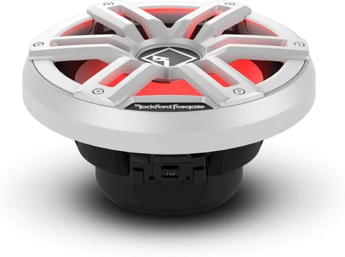 Miniatura 3 de Rockford Fosgate M2D2-10I Color Optix 10" DVC 2-Ohm Infinite Baffle Multicolor LED Iluminado Subwoofer Marino - Blanco/Acero inoxidable