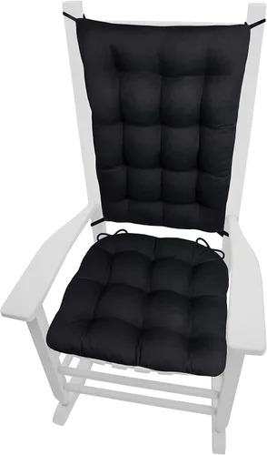 Miniatura 12 de Barnett Home Decor Cojines de silla mecedora de algodón Duck Tan – Tamaño extragrande Jumbo – Almohadilla de asiento de espuma de látex de 19 x 19