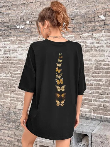 Miniatura 3 de SOLY HUX Women's Oversized T Shirts Graphic Tees Casual Vintage Summer Tops Half Sleeve Shirts