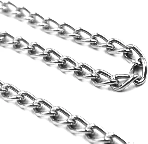 Miniatura 4 de YuCool Paquete de 2 collares de cadena para perros, collares de estrangulamiento de metal resistente, collar de entrenamiento de mascotas de acero