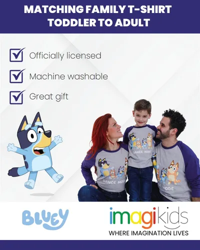 Miniatura 4 de Bluey Bingo Mom Dad - Camiseta familiar a juego para niños pequeños y adultos