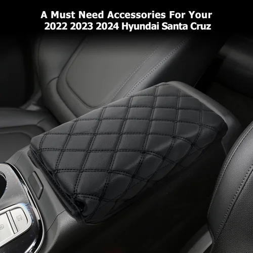 Miniatura 7 de LUWU - Funda para consola central para Hyundai Santa Cruz 2023 2024 2023 Santa Cruz 2023, accesorios de Santa Cruz, almohadilla de consola central