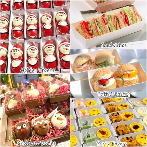 Miniatura 7 de Ocmoiy Cajas de charcutería con tapas transparentes, paquete de 50 cajas de panadería rosadas, cajas de galletas, cajas pequeñas de golosinas