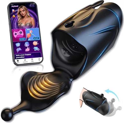 Miniatura 9 de Juguetes sexuales masculinos para hombres, masturbador masculino, vibrador de entrenamiento de pene con control por app, juguete sexual vibrador