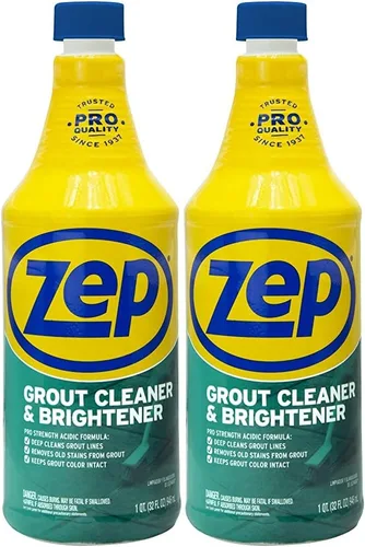 Miniatura 11 de Zep Limpiador y abrillantador de lechada – 32 onzas (1 botella) – ZU104632 – Fórmula de limpieza profunda elimina las manchas viejas de la lechada