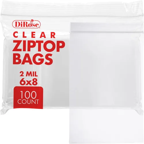 Miniatura 19 de Dirose Bolsas de polietileno transparentes con cierre de 4 x 5 pulgadas, paquete de 100, 2 mil de grosor, bolsas de plástico resellables