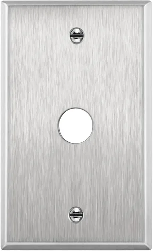Miniatura 16 de ENERLITES Combinación de salida dúplex / receptáculo individual de 1.406 pulgadas, cubierta de placa de pared con orificio, tamaño estándar de 2