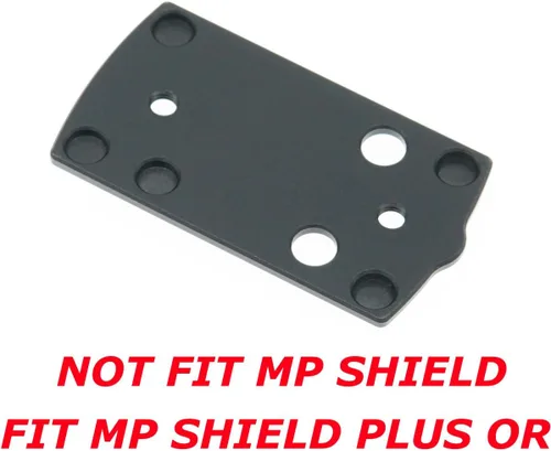Miniatura 2 de DPP Titanium Adaptador óptico/placa de montaje compatible con MP Shield Plus Kimber R7 Mako Holosun 407K/507K/EPS/EPS Carry
