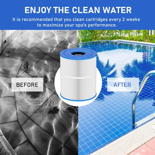 Miniatura 7 de C-8465 Filtro de spa de repuesto Compatible con Watkins 31114, Pleatco PWK65, Filbur FC-3960, 71827, 71828, Watkins 65 pies cuadrados Filtro de spa
