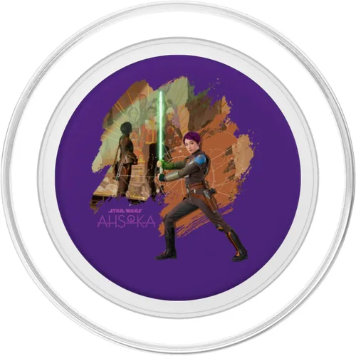 Miniatura 2 de Star Wars Ahsoka - Mural de Sabine Wren y sable de luz PopSockets MagSafe PopGrip para iPhone
