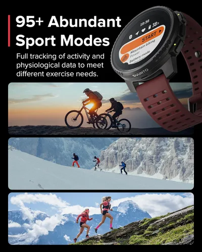 Miniatura 11 de SUUNTO Reloj de aventura GPS vertical, rastreador de actividad con GNSS de doble banda y mapas fuera de línea, soporta más de 95 deportes, métricas