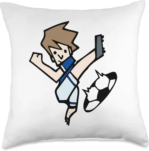 Miniatura 4 de Soccer Football Kid Throw Pillow
