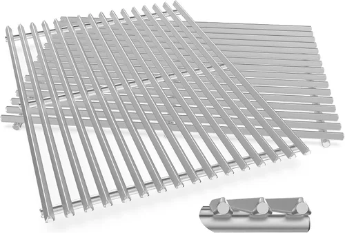 Miniatura 30 de QuliMetal Rejillas de parrilla de 47.6 cm y 9 mm para Weber Genesis II, piezas de parrilla para Weber Genesis II LX 300 Series, Genesis II E y S 310