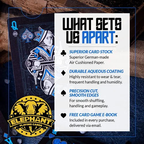 Miniatura 6 de Juego de cartas de Cyberpunk, con e-book gratuito de cartas (idioma español no garantizado), mazo de cartas prémium, cartas de póquer geniales