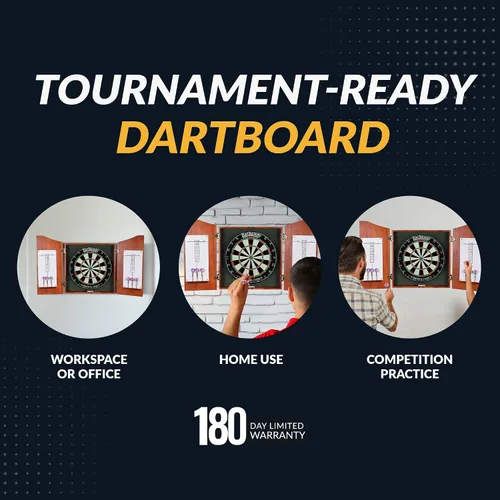 Miniatura 5 de HathawayWinner's Choice 18-in Bristle Dartboard