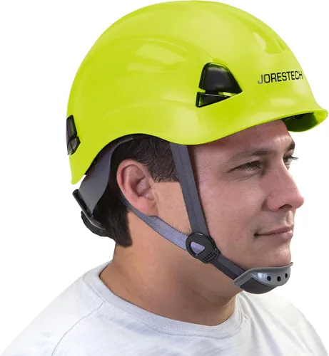 PPE by JORESTECH - Casco de ABS para trabajar en altura y rescate con trinquete ajustable de suspensión de 6 puntos con certificación ANSI Z89.1-14