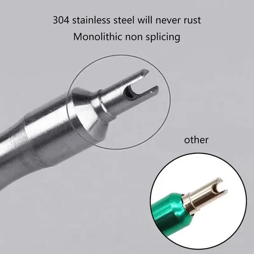 Miniatura 4 de Tire Air Core Wrench Screwdriver, Stainless Steel Removal Tool for Car Bike Motorcycle, Compact 56mm