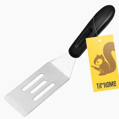 Espátula pequeña | Mini volteador de acero inoxidable para uso en cocina | Mini utensilio de metal para cocinar brownies, galletas, lasaña y más |