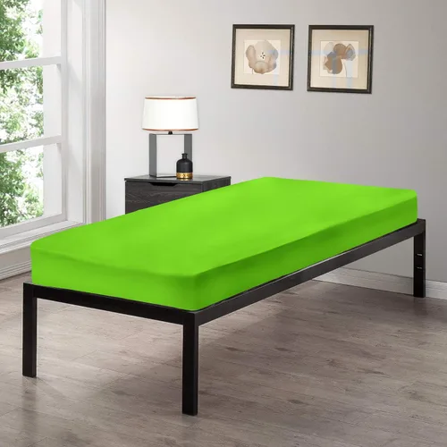 Miniatura 13 de Gilbins Sábana bajera ajustable tamaño cuna de 30 x 75 pulgadas, hecha de algodón, perfecta para literas de campamento, caravanas, camas