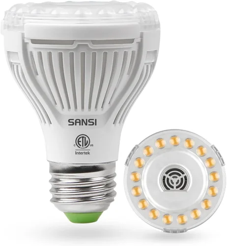 Miniatura 10 de Bombilla de cultivo SANSI con tecnología COC, lámpara de 24W de espectro completo (equivalente a 300 vatios) con lente óptica para alto PPFD