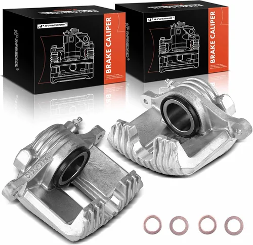 A-Premium Conjunto de pinza de freno de disco sin soporte compatible con modelos seleccionados de Chevy Corvette 1984 1985 1986 1987 V8 5.7 - lado