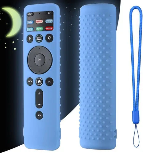 Miniatura 11 de Hi Color Funda de silicona para control remoto VIZIO XRT260 Smart TV, a prueba de golpes, antideslizante, cordón (negro)