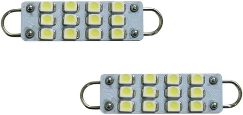 Miniatura 7 de iJDMTOY Bombillas de repuesto Super Red Accent Look 12-SMD compatibles con Dodge RAM, Charger; Jeep Wrangler, Grand Cherokee, etc. Montaje