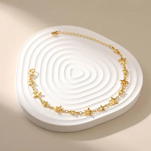 Miniatura 44 de Delicadas pulseras de oro para mujer, chapado en oro 18, ajustable, mal de ojo, mariposa, cuentas, perla, corazón, turquesa, hecha a mano para mujer