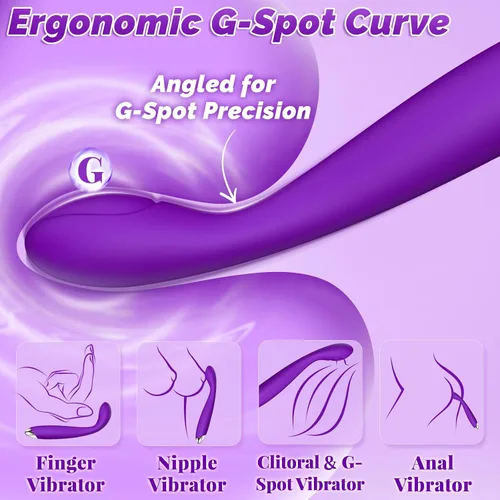 Miniatura 2 de Vibrador para adultos, juguetes sexuales para mujeres, vibrador de punto G para clítoris con 10 modos de vibración, vibradores recargables