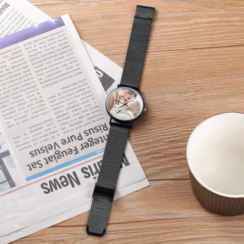 Miniatura 6 de JewelOra Reloj de fotos personalizado para mujeres y hombres reloj personalizado con imagen grabada relojes de pulsera de acero inoxidable regalos