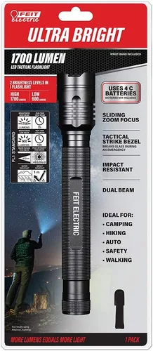 Miniatura 9 de Feit Electric Linterna LED Táctica - Aleación de Aluminio - Con Zoom y Engaste para Ataque o Defensa Requiere