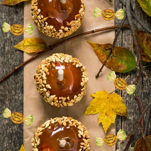 Miniatura 3 de Needzo Caramelo duro con centro relleno de manzana, caramelos compartibles envueltos individualmente, caramelos gourmet