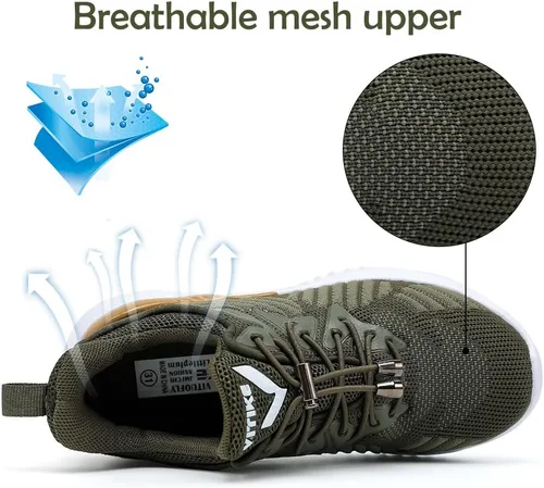 Miniatura 3 de JMFCHI Zapatillas Deportivas de Malla Tejida para Niños y Niñas, Zapatos Deportivos Transpirables y Ligeros para Correr para Niños, Zapatos