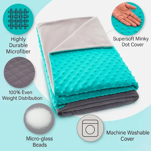 Miniatura 2 de Hazli - Manta con funda extraíble (48 x 72 pulgadas)