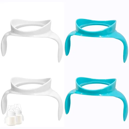 Miniatura 6 de Manijas de botella compatibles para biberones Philips Avent anticólicos AirFree, 2 unidades (azul)