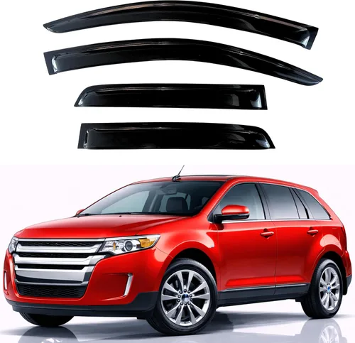 Miniatura 277 de KPY Visor de ventana compatible con Hyundai Tucson 2021-2025, 4 piezas de deflector de ventilación para ventana lateral, estilo Mugen, protector