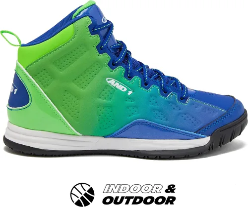 Miniatura 2 de AND1 Showout - Tenis de baloncesto para niños, tenis de caña media para niños, niños pequeños de 1 a 7 años