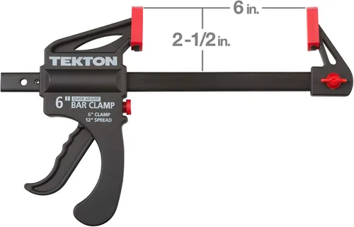 Miniatura 2 de TEKTON Abrazadera de Barra de Trinquete de 6 Pulgadas / Separador de 12 Pulgadas, Juego de 2 Piezas CLP51506
