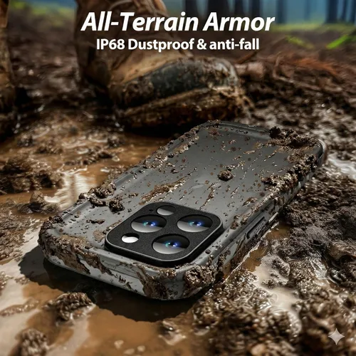 Miniatura 7 de SPORTLINK Funda para iPhone 15 Pro Max, IP68 resistente al agua, protección militar, cuerpo completo, resistente, a prueba de golpes, sellado 360, a